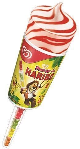 Ola Ijs Push Up Haribo Vanille Aardbei 30x85ml