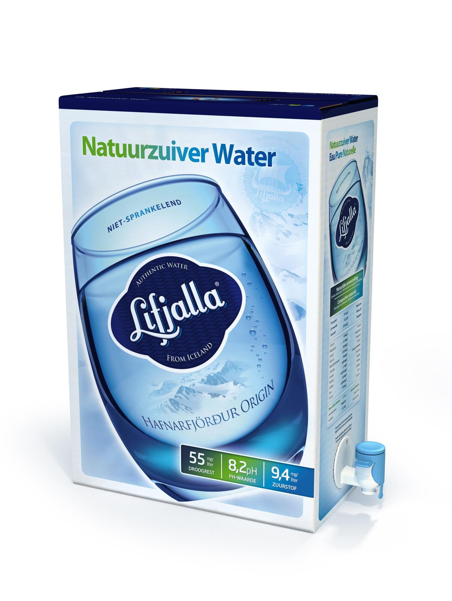 Ijslands water Lifjalla 10L bag in box