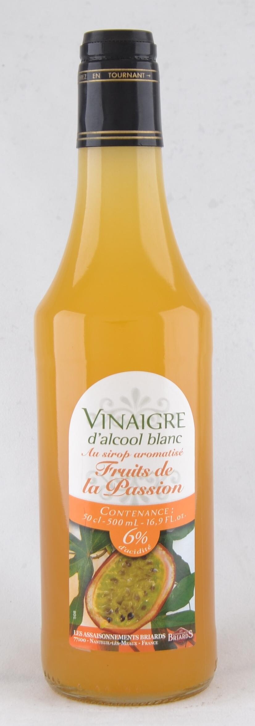 Passion fruit vinegar 50cl 6° Briards