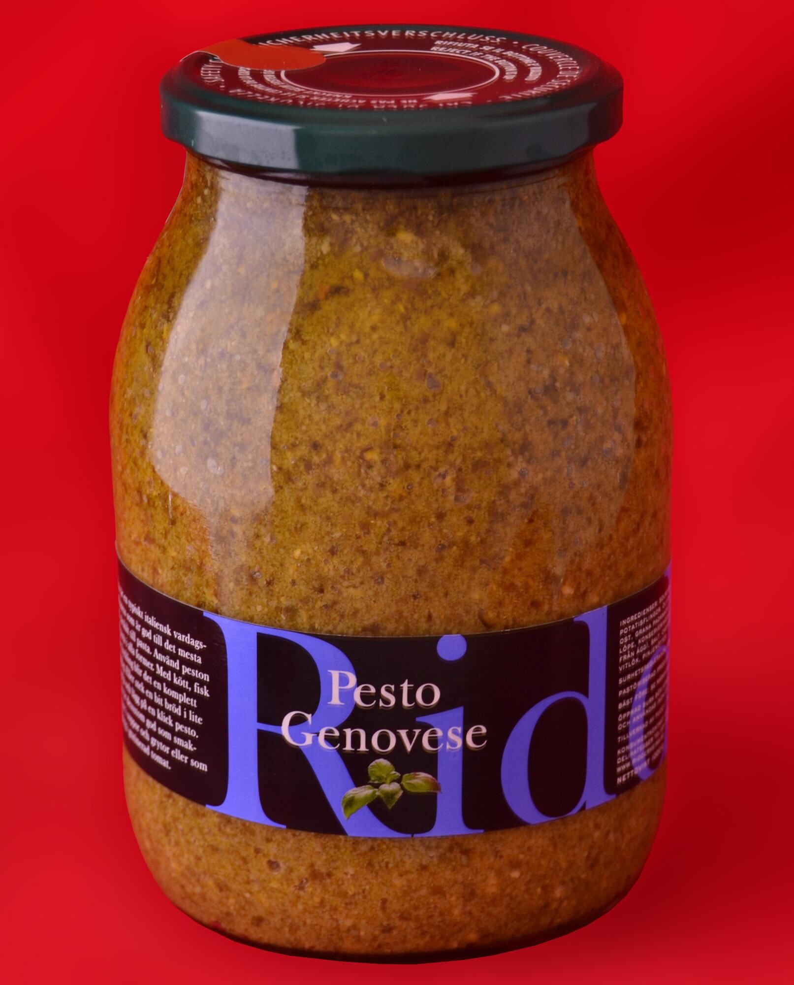 Green Pesto sauce Genovese 1000gr  Ridderheims