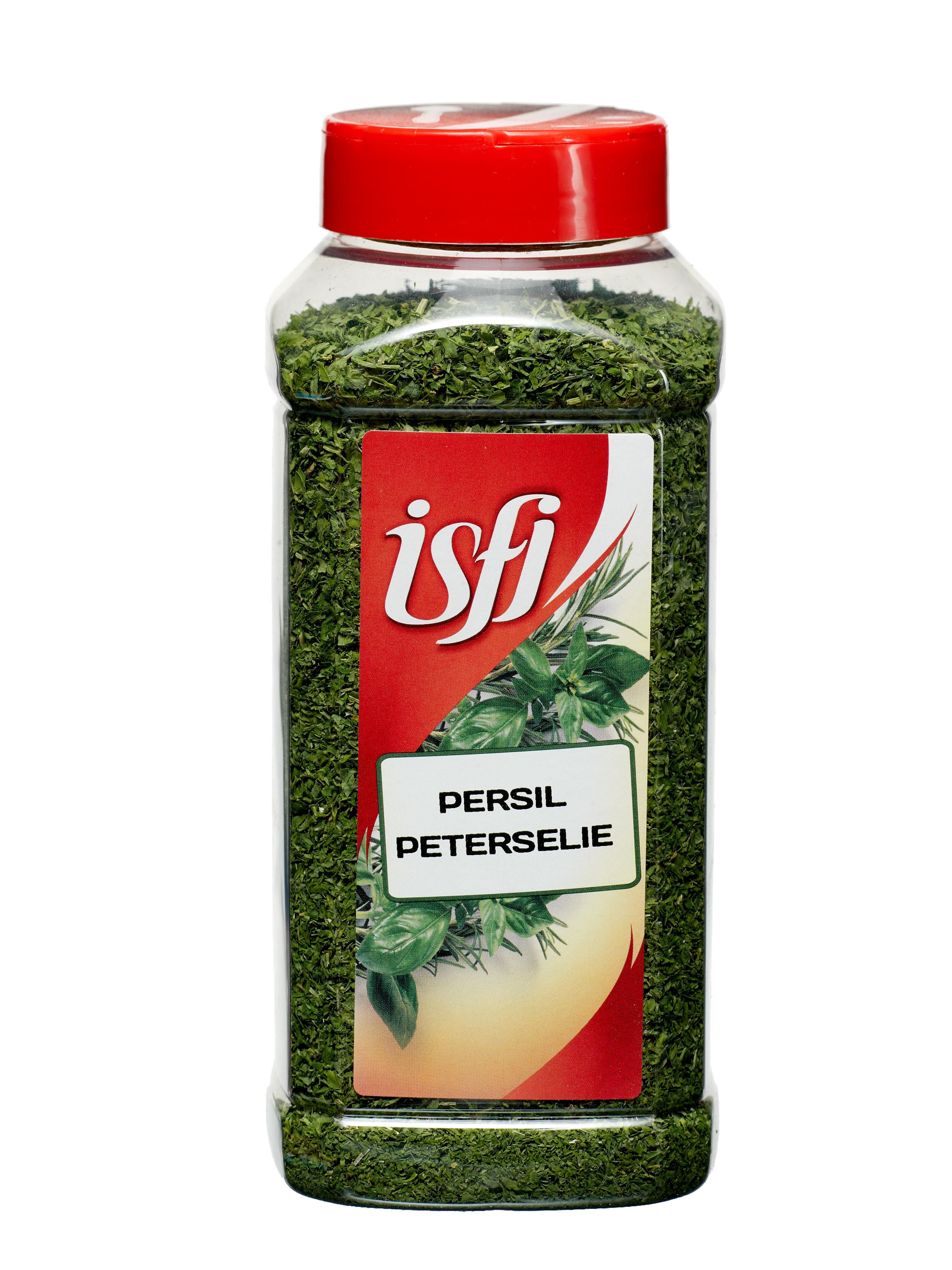 Parsley Leaves Chopped & Dried 120gr Pet Jar Isfi Spices