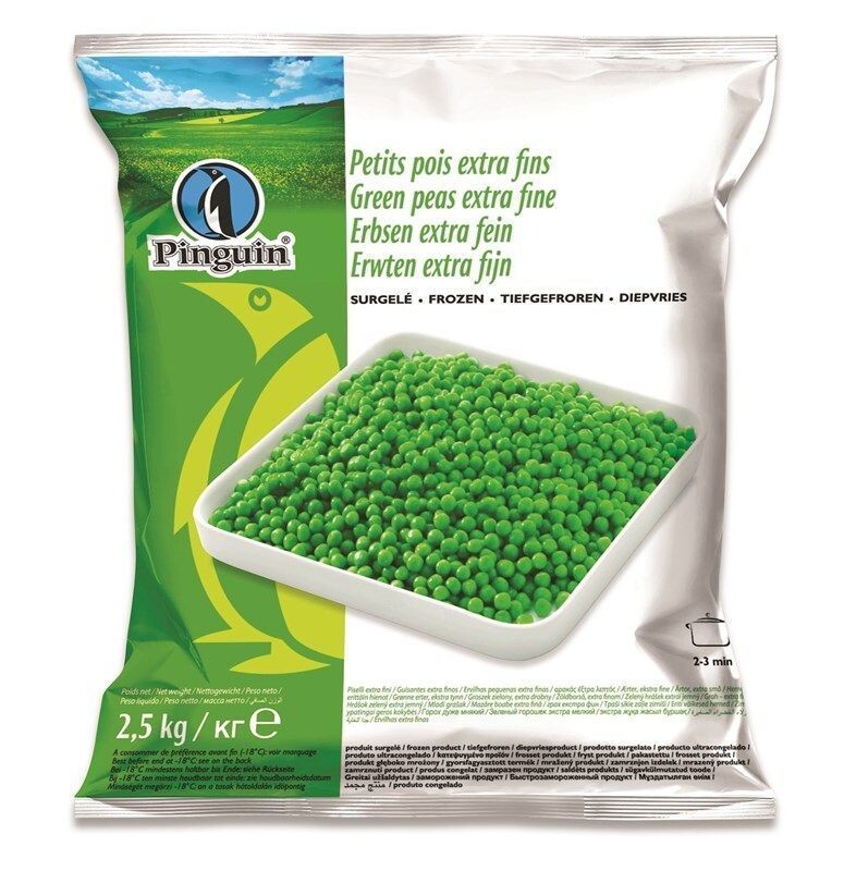 Pinguin Green Peas extra fine 2.5kg Frozen