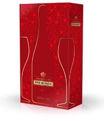 Champagne Piper Heidsieck 75cl Brut + 2 glasses in Giftpack