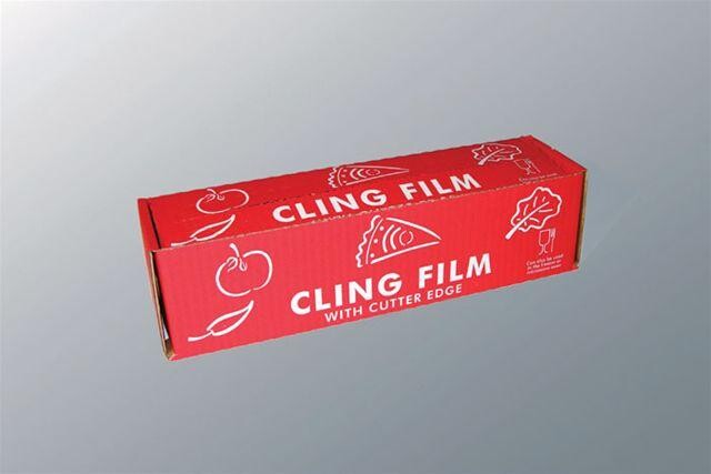 Catering Cling film foil roll 30cm 300m PVC (7my) 1pc cutter box