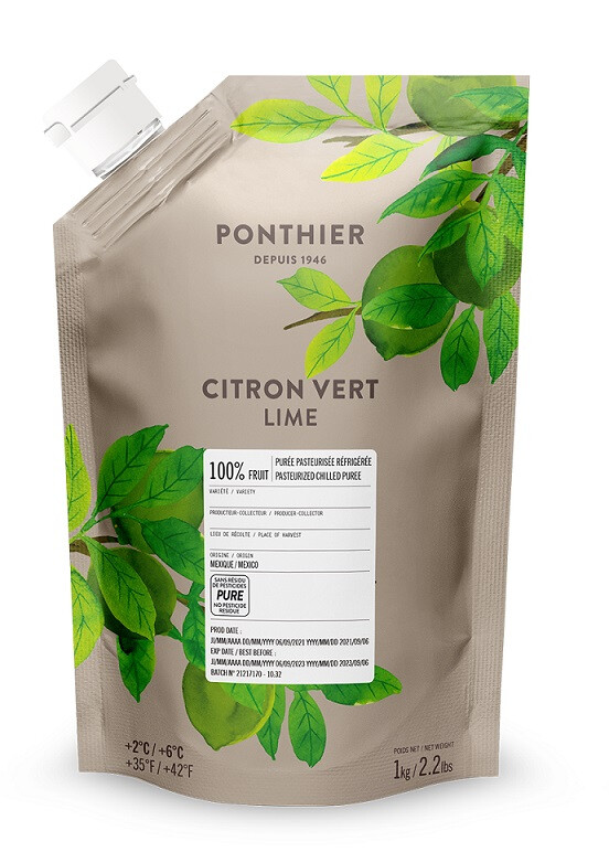 Ponthier Fruit Puree Limoen 1kg