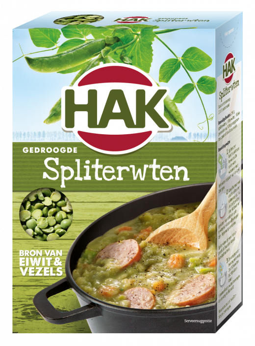 Groene spliterwten gedroogd 500g Hak