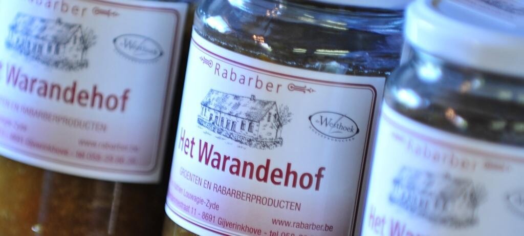 Rabarber Confituur puur 310gr Het Warandehof