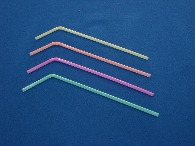 Colorful Drinking straws flexible 5mm 24cm 250pcs