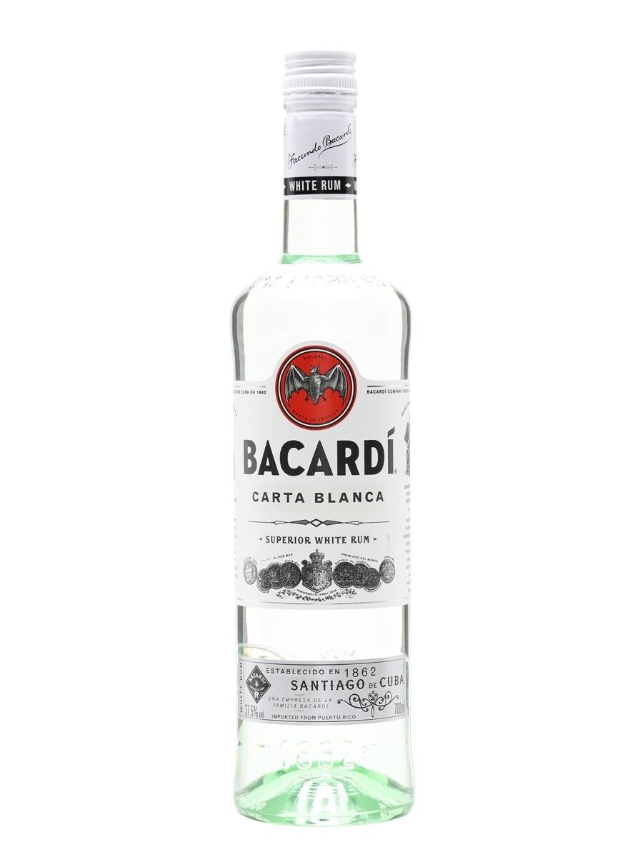 Rum Bacardi Carta Blanca 1L 37.5% Superior White Rum