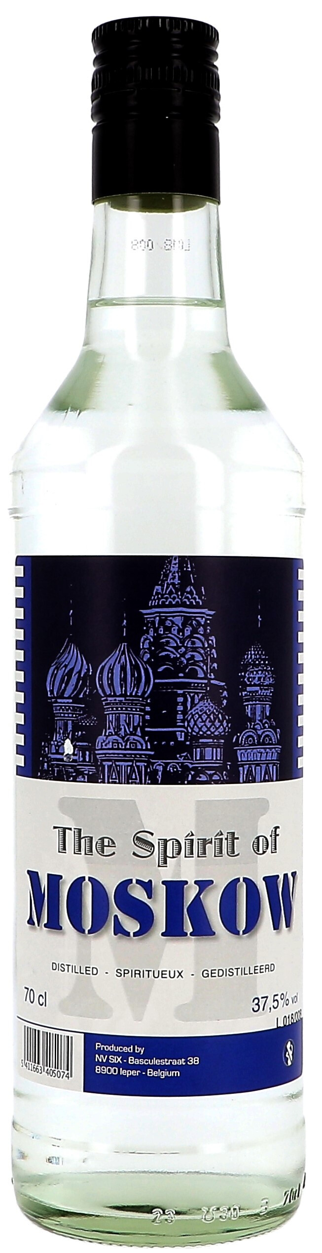 Vodka The Spirit of Moskow 70cl 40% Six Belgium