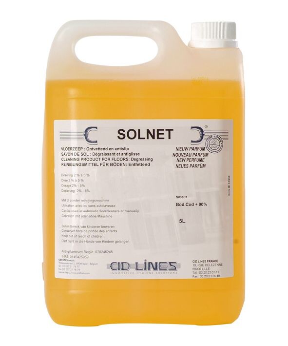 Solnet Degreasing Floorcleaner 5L CID Lines