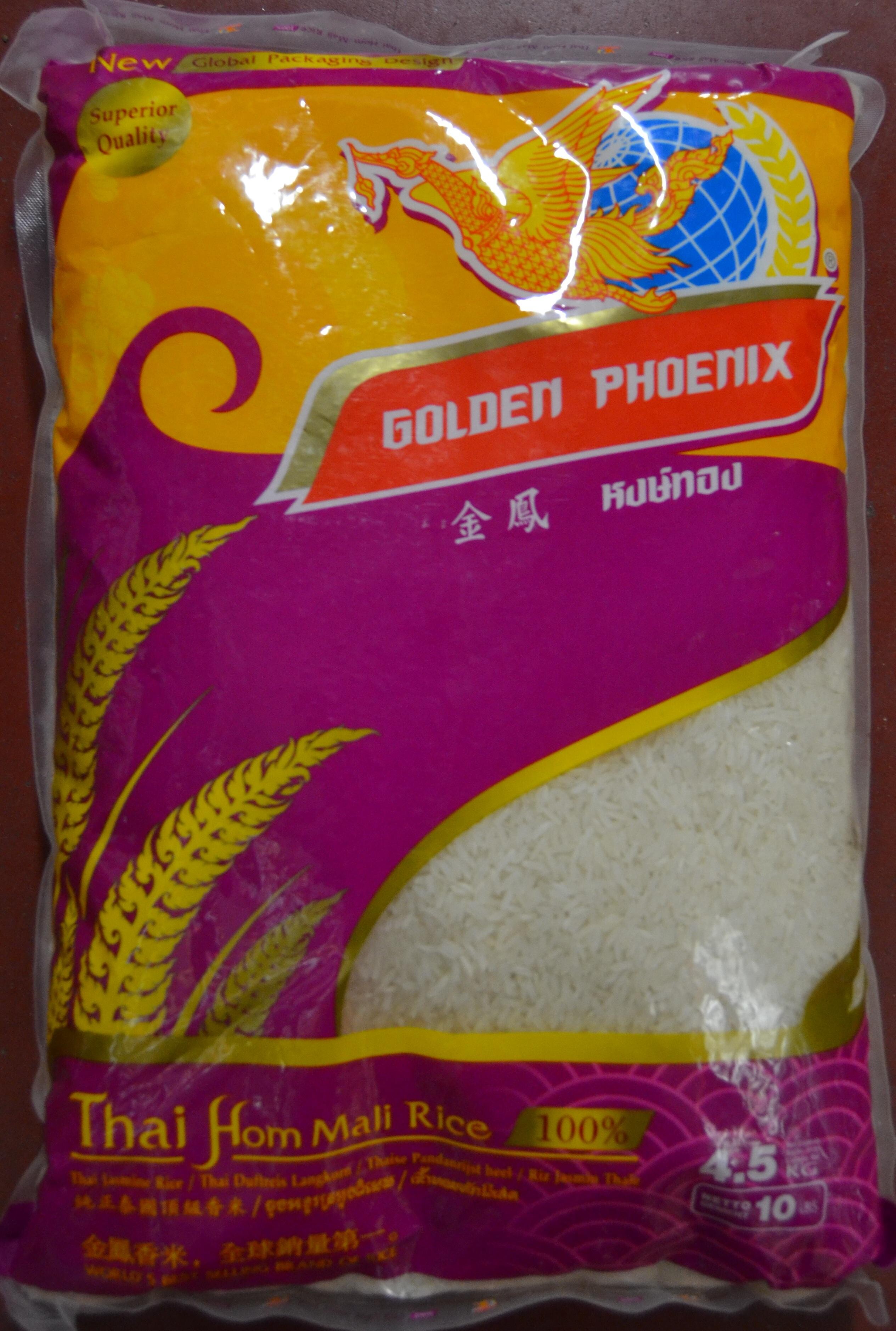 Thai Jasmine Rice 4,5kg AAA Golden Phoenix