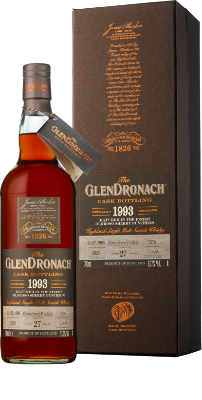 The GlenDronach 1993 Cask Bottling 27 Year Batch 18 70cl 53.7% Highland Single Malt Scotch Whisky 