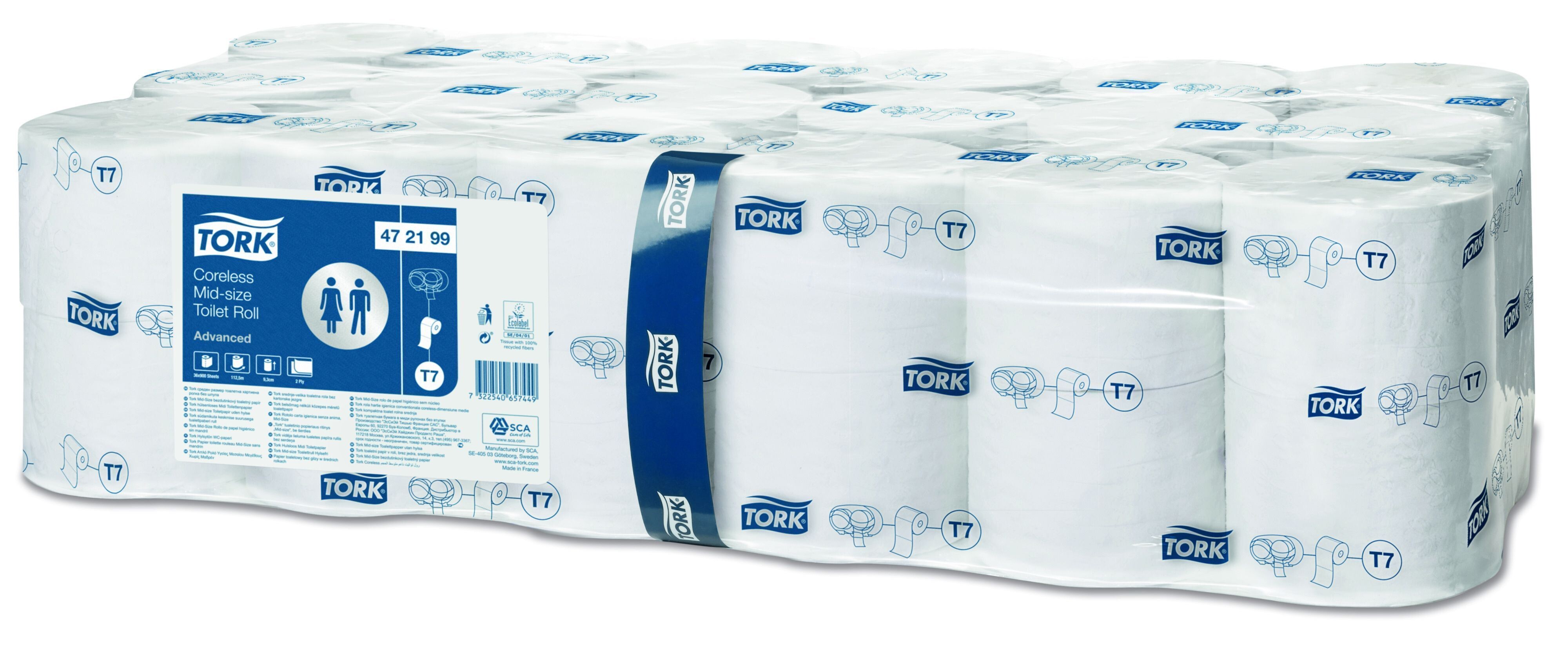 TORK toiletpapier 2-laags 36rol 900vel T7 wit 472199