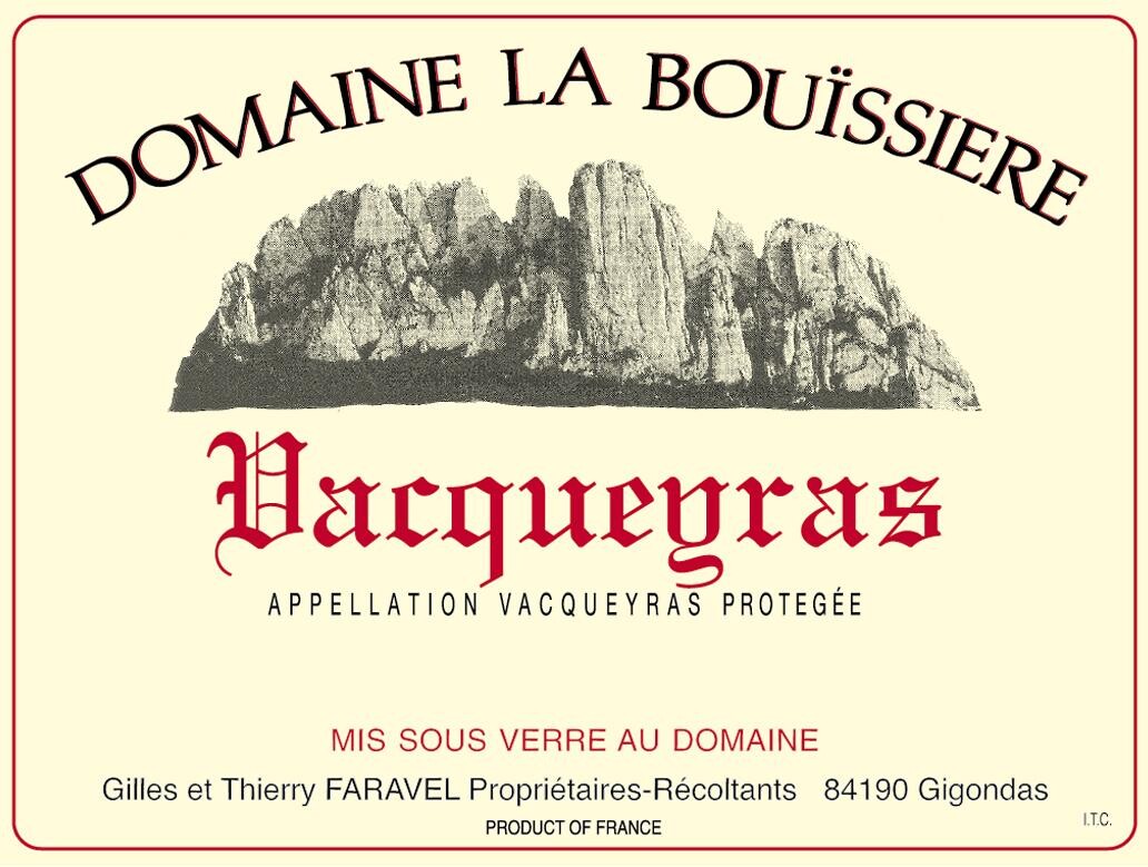 Vacqueyras rood 75cl 2014 Domaine La Bouissière