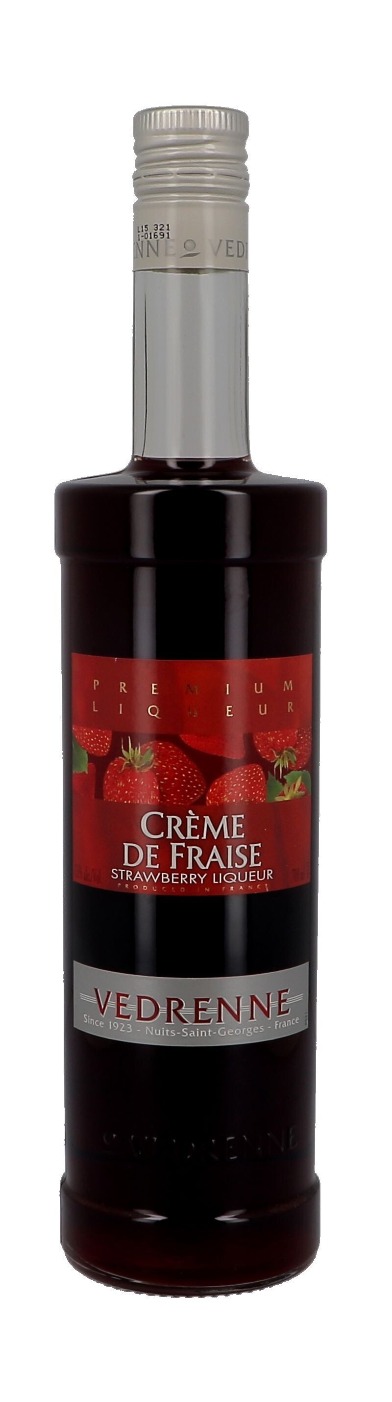 Vedrenne Creme de Fraise 70cl 15% Strawberry Liqueur