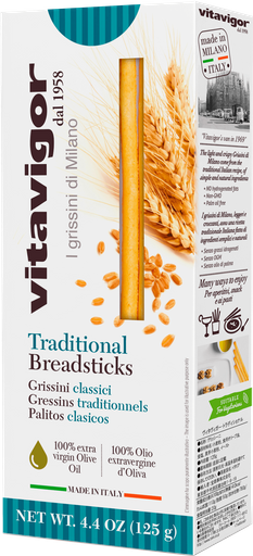 Grissini breadsticks 20cm Traditional 125gr VitaVigor