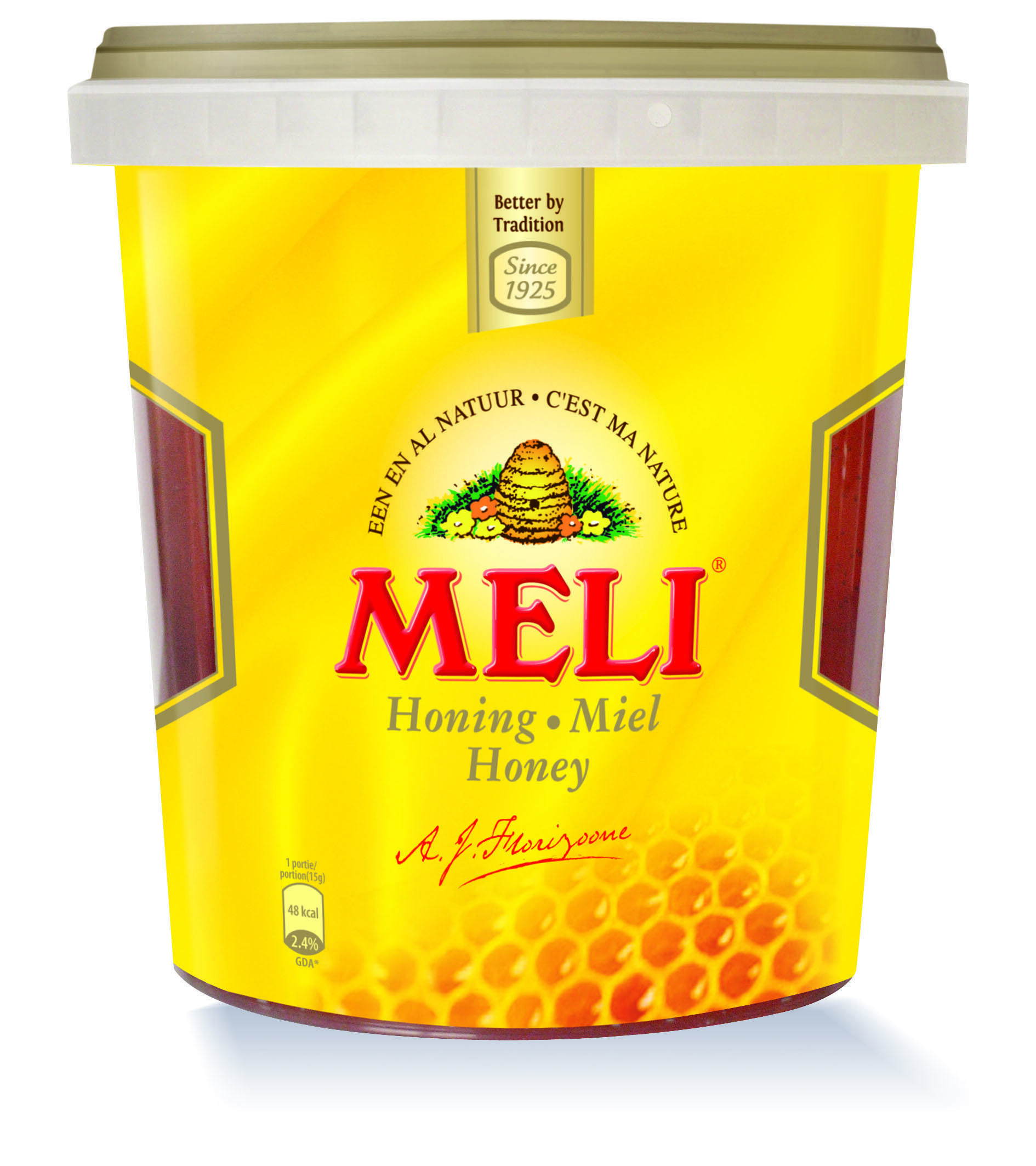 Meli Honey liquid 1kg plastic jar