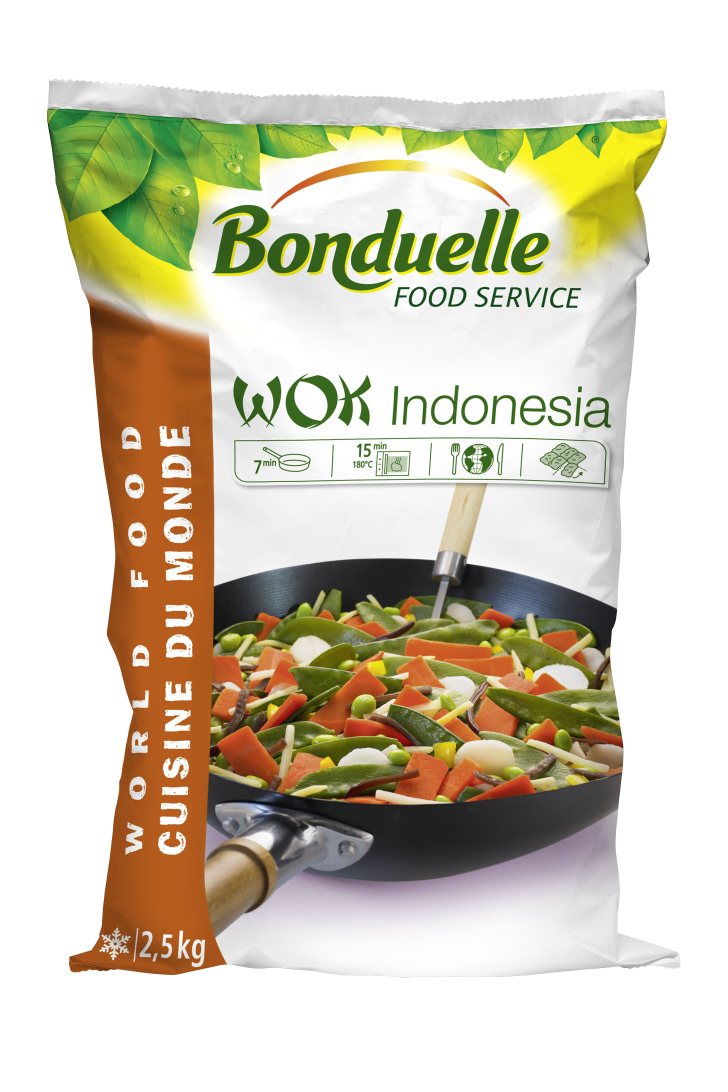 Wokgroenten Wok Indonesia 4x2.5kg Bonduelle Foodservice Diepvries