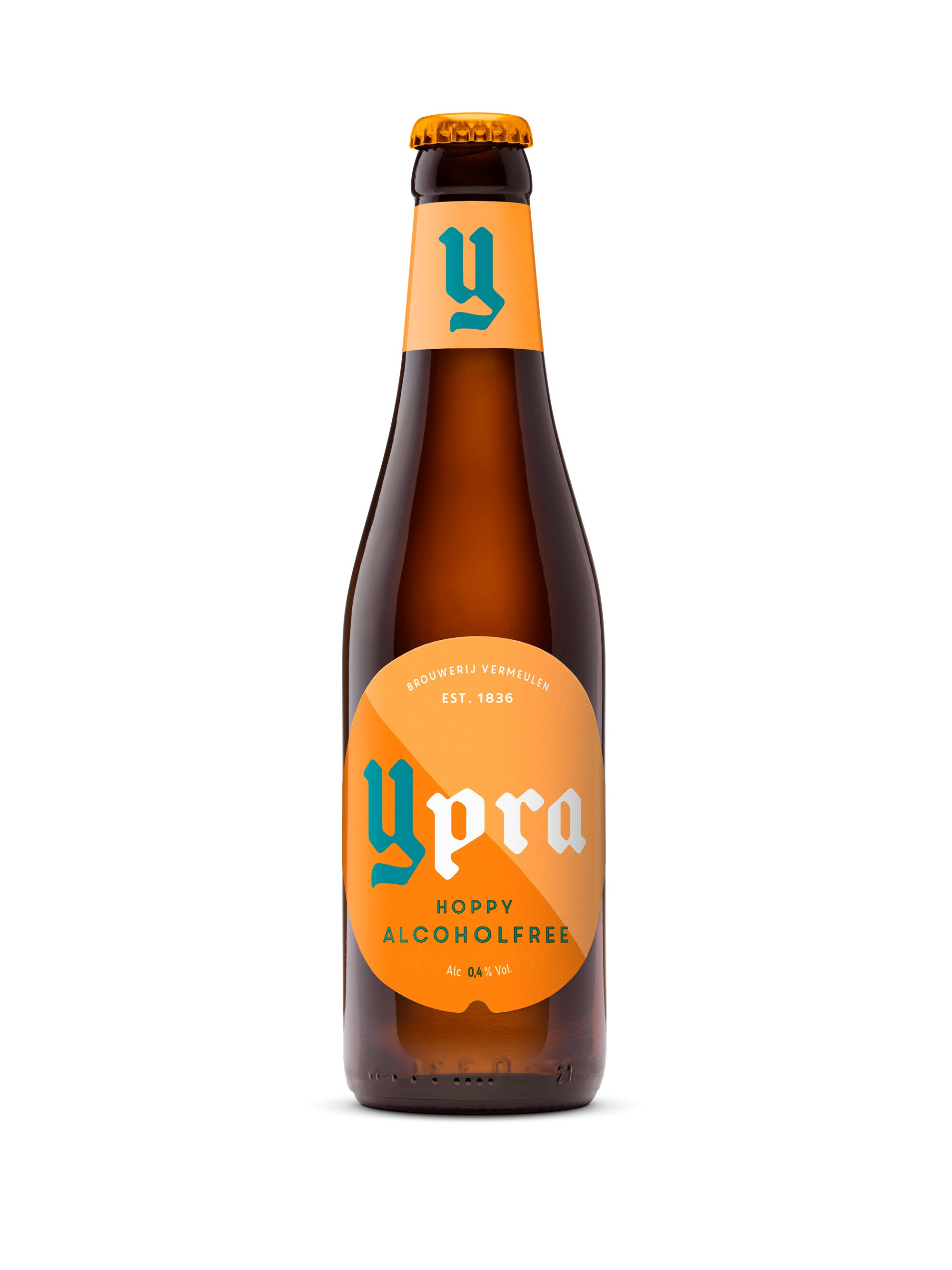 Ypra Hoppy Belgian Blonde Beer 0% Non Alcoholic 33cl