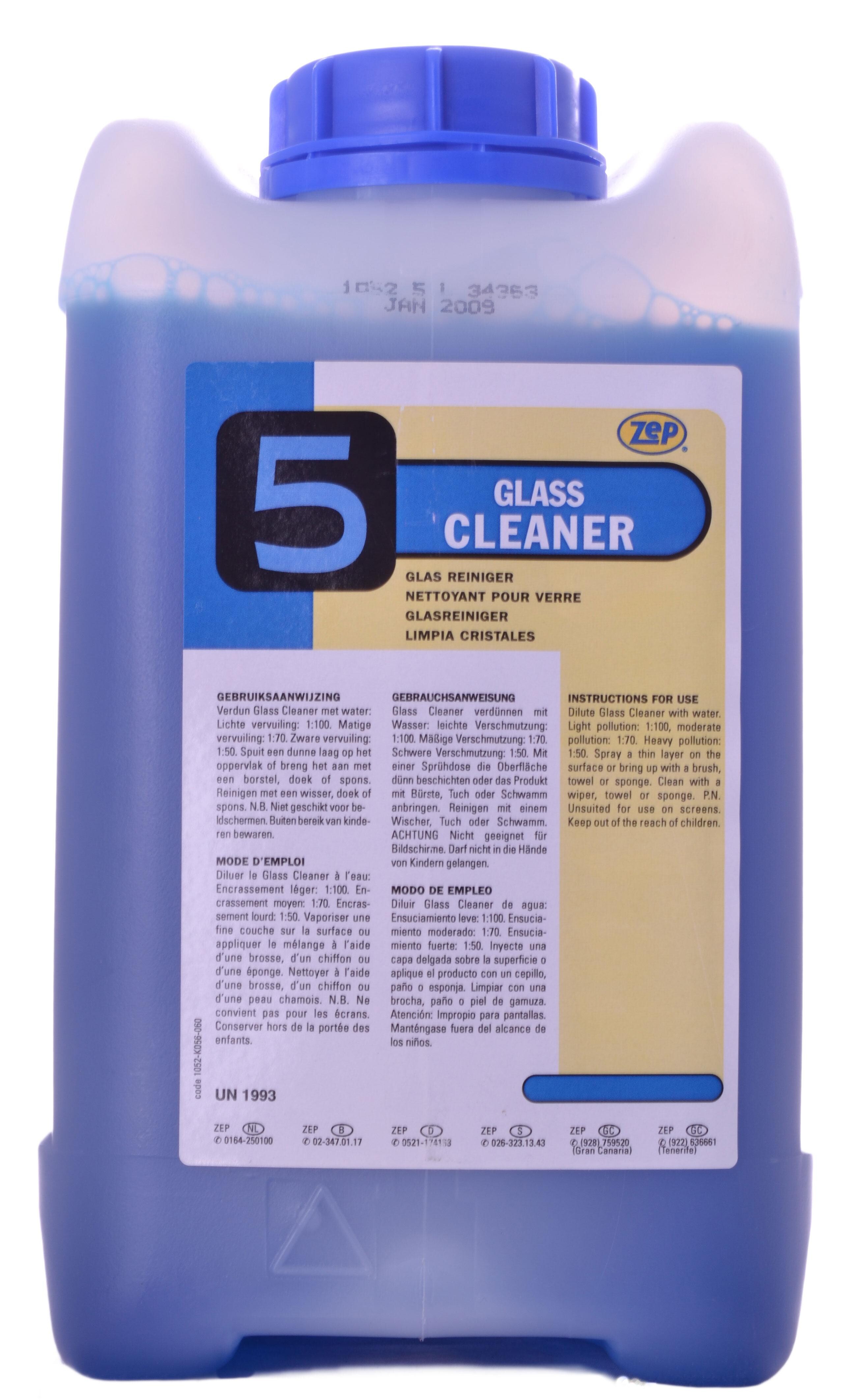 ZEP Glass Cleaner 5 5L geconcentreerd glasreiniger
