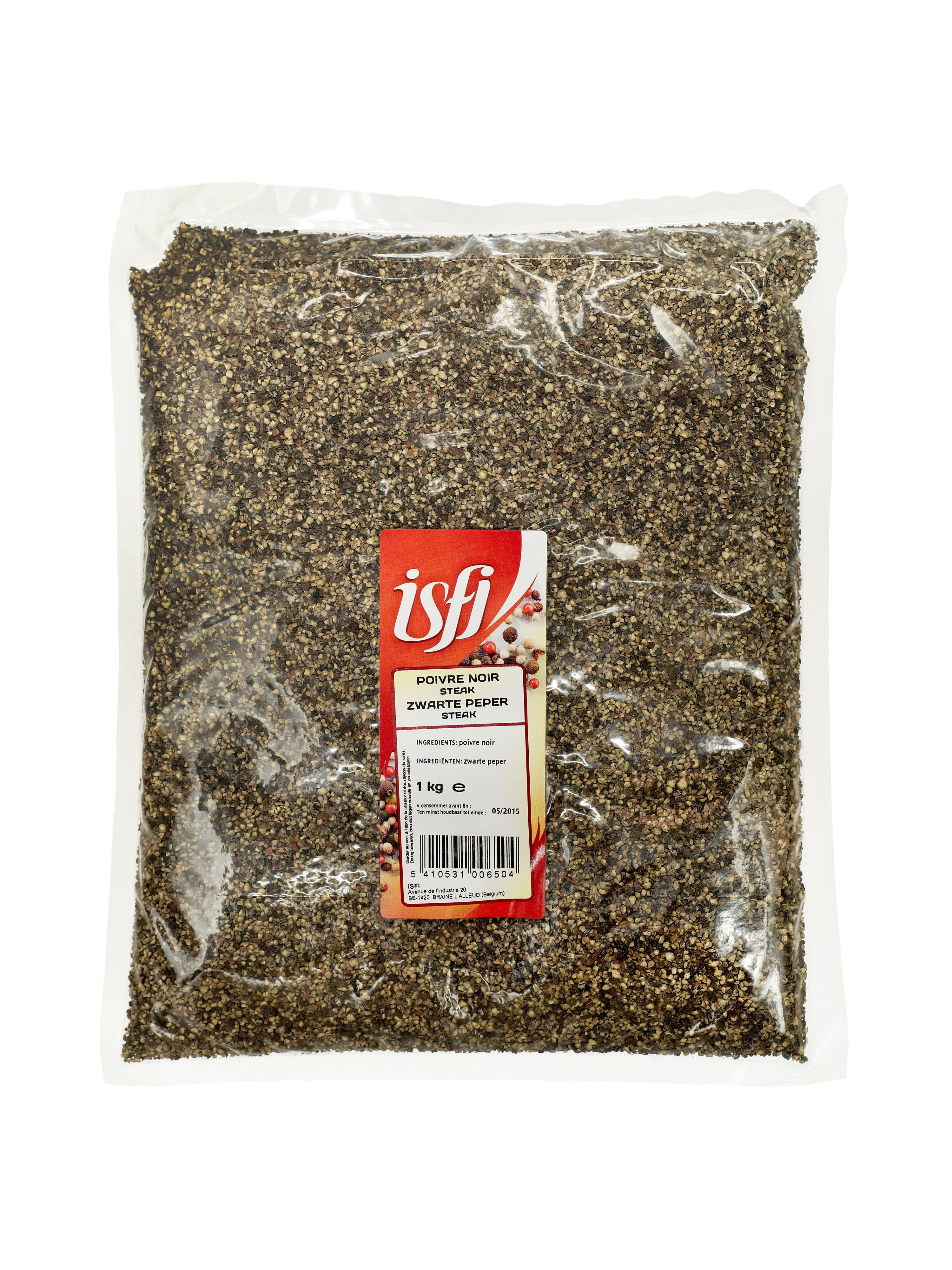 Cracked Black Pepper 1kg Isfi Spices