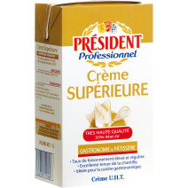 President Professionel Cream Supérieur UHT 1L 35% Gastronomie & Patisserie