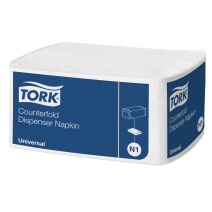 Dispenser napkins white 1-ply 30x33cm 24x300pcs Tork 10935