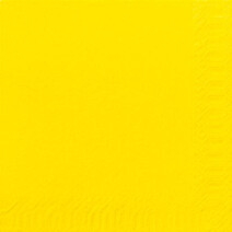 Paper napkins yellow 2-ply 1/4-folded 33x33cm 125pcs Duni