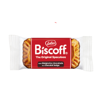 Biscoff Caramelised Biscuits with chocolate individually wrapped 400pcs Lotus Bakeries