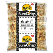 Mc Cain Surecrisp Fries 9mm Skin On 2.5kg Foodservice Frozen