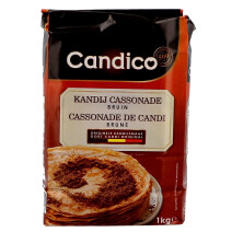 Dark brown soft candy sugar cassonade 1000g Candico (Suiker)