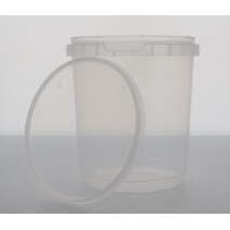 Verzegelbare Plastic Pot rond 520ml transparant 340st met veiligheidsdeksel