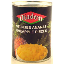 Diadem Pineapple pieces tidbits 565g canned