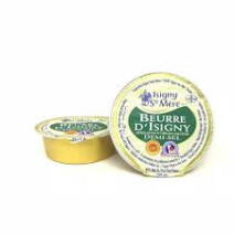 Salted Butter individual portions Beurre D'Isigny St.Mere 48x25gr alu cup