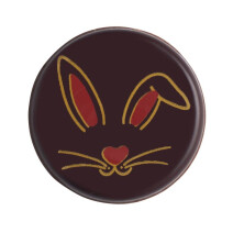 Dark chocolates round Easter Bunny 175pcs DV Foods