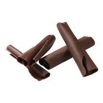 Chocolate shavings curved dark 2.5kg Callebaut