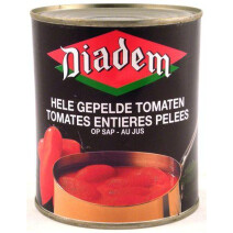 Diadem Whole Peeled Tomatoes in juice 800gr canned