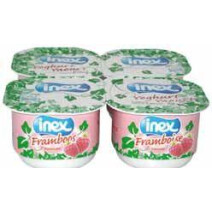Inex yoghurt frambozen halfvol 12x2x125gr
