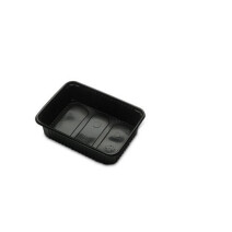 Meal Box 1 compartment 750ml Black PP 180x133x48mm 300pcs