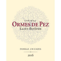 Chateau Ormes de Pez 75cl 2016 St.Estephe Cru Bourgeios Exceptionel