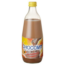 Chocovit gevitamineerde chocolademelk 50cl glazen fles