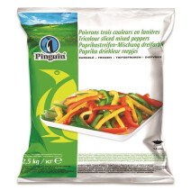 Pinguin Tricolour Sliced Mixed Peppers 2.5kg Frozen