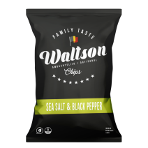 Waltson Artisan Chips Sea Salt & Black Pepper 125gr