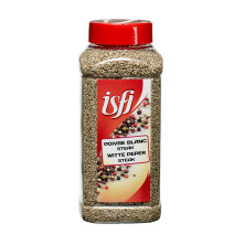 Cracked White Pepper 650gr Pet Jar Isfi Spices