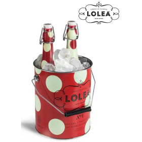 Sangria Lolea white & red 2x75cl bottle + Ice Bucket in Giftpack