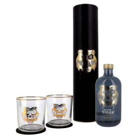 Gin Blind Tiger Piper Cubeba 50cl 47% + 2 Glasses in Giftpack