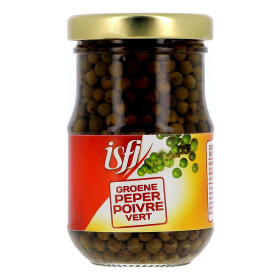 Isfi Spices Green Peppercorn in brine 110gr jar