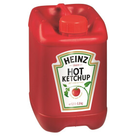 Heinz Hot ketchup 5.1L 5.9kg jerrycan