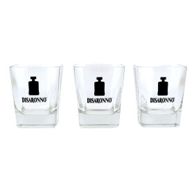 Glass Rectangle Amaretto Disaronno 20cl 6x1pcs